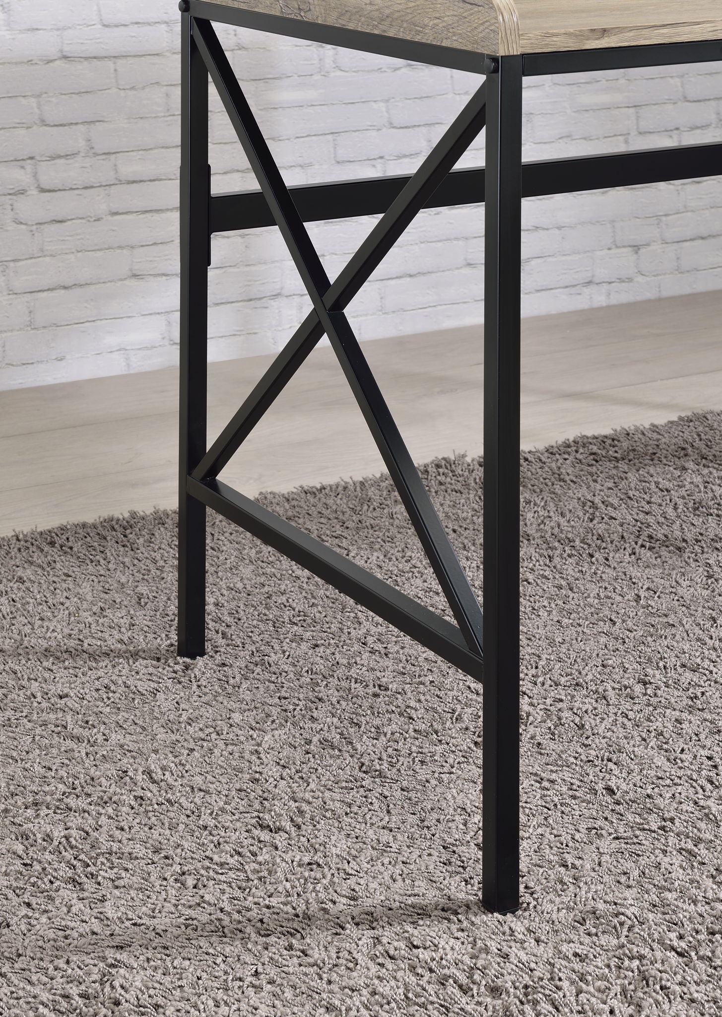 Corday - Desk With USB Port - Light Brown - Hornell Furniture Outlet