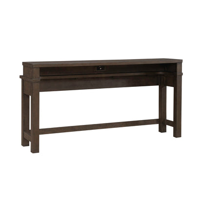 Cascade Falls - Console Bar Table - Satin Espresso - Hornell Furniture Outlet