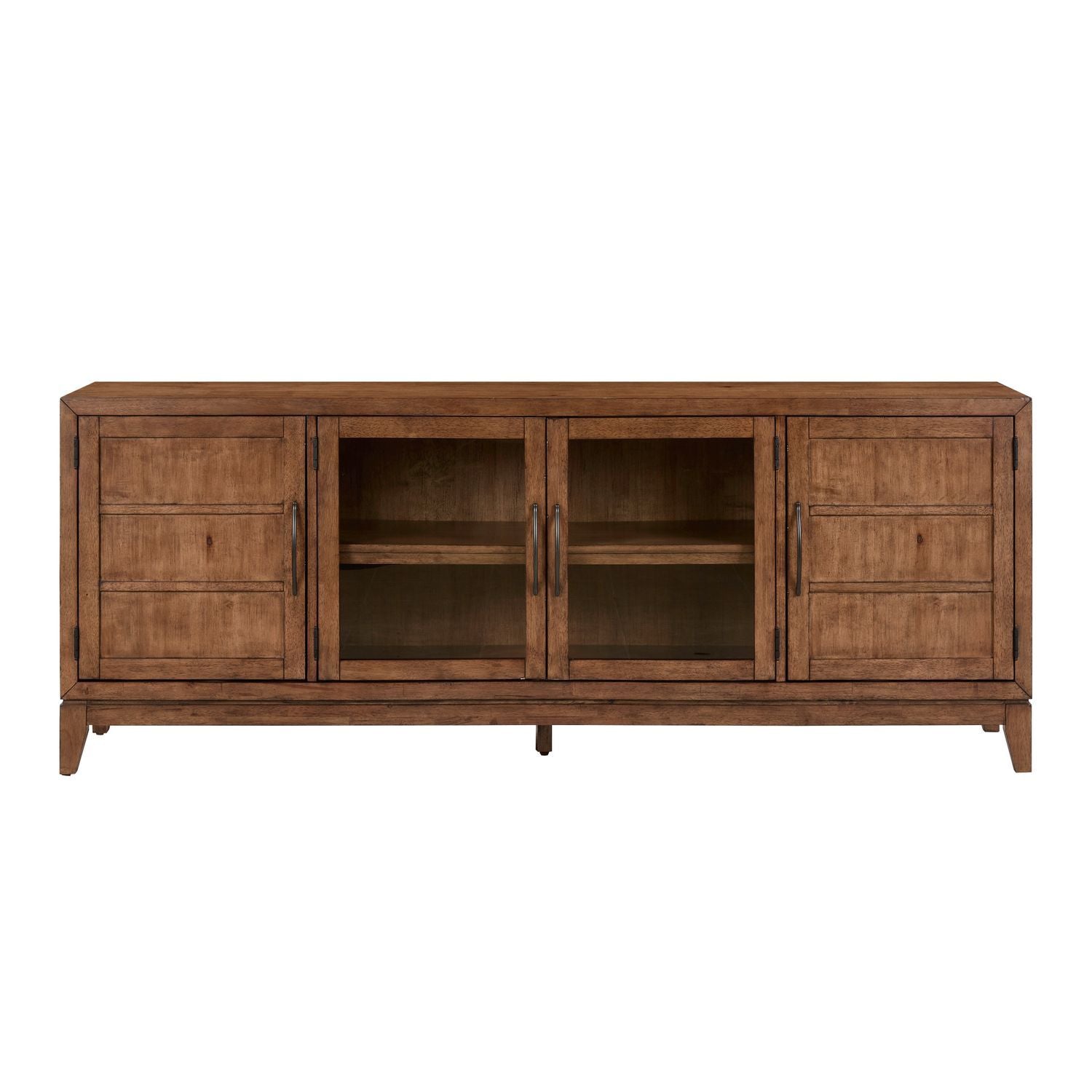 Shaker Lakes - 82" TV Console - Brown - Hornell Furniture Outlet