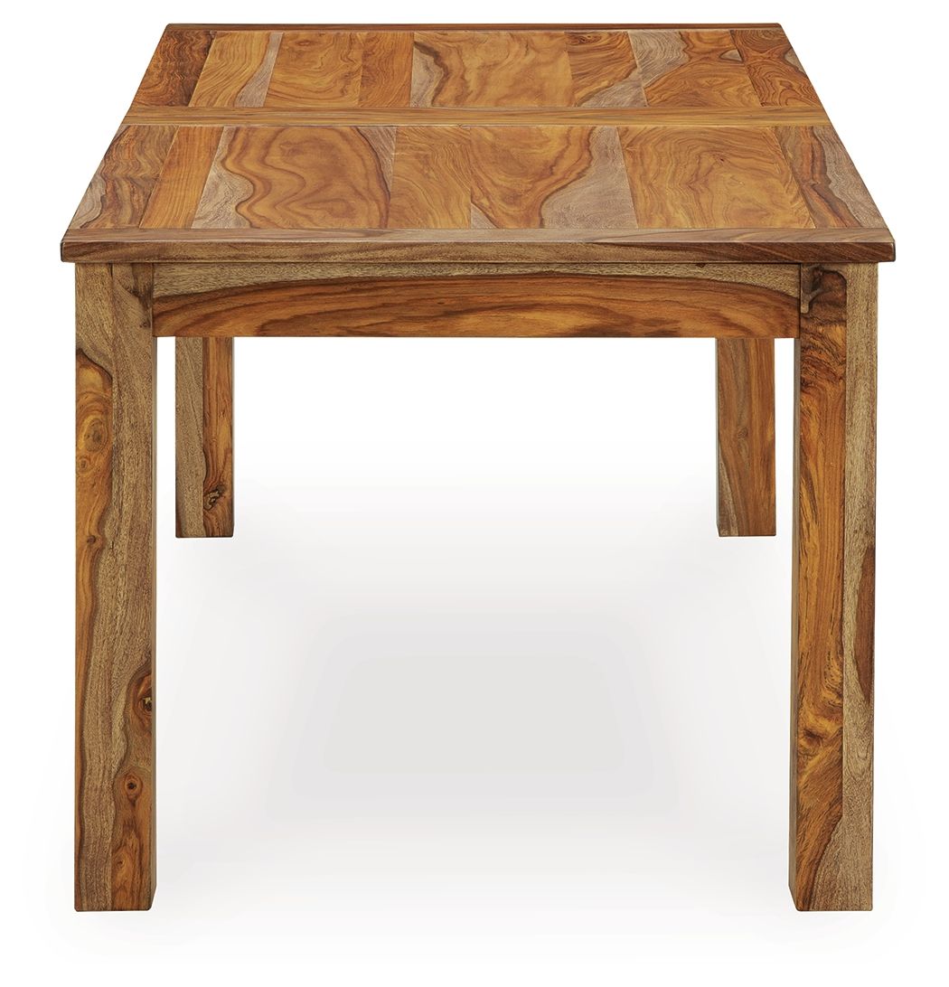 Dressonni - Brown - Rectangular Dining Room Butterfly Extension Table - Hornell Furniture Outlet