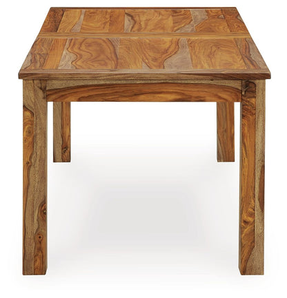 Dressonni - Brown - Rectangular Dining Room Butterfly Extension Table - Hornell Furniture Outlet