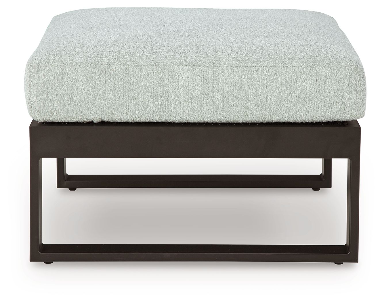 Beachloft - Black / Gray - Ottoman With Cushion - Hornell Furniture Outlet