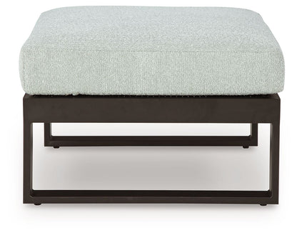Beachloft - Black / Gray - Ottoman With Cushion - Hornell Furniture Outlet