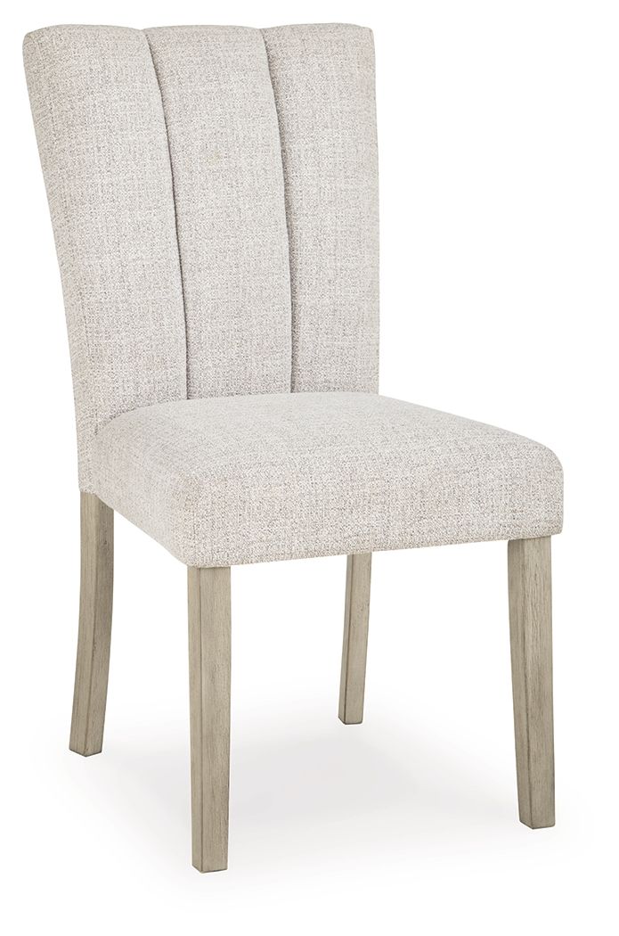 Larawyn - Dining Upholstered Side Chair (Set of 2) - Bisque - Hornell Furniture Outlet