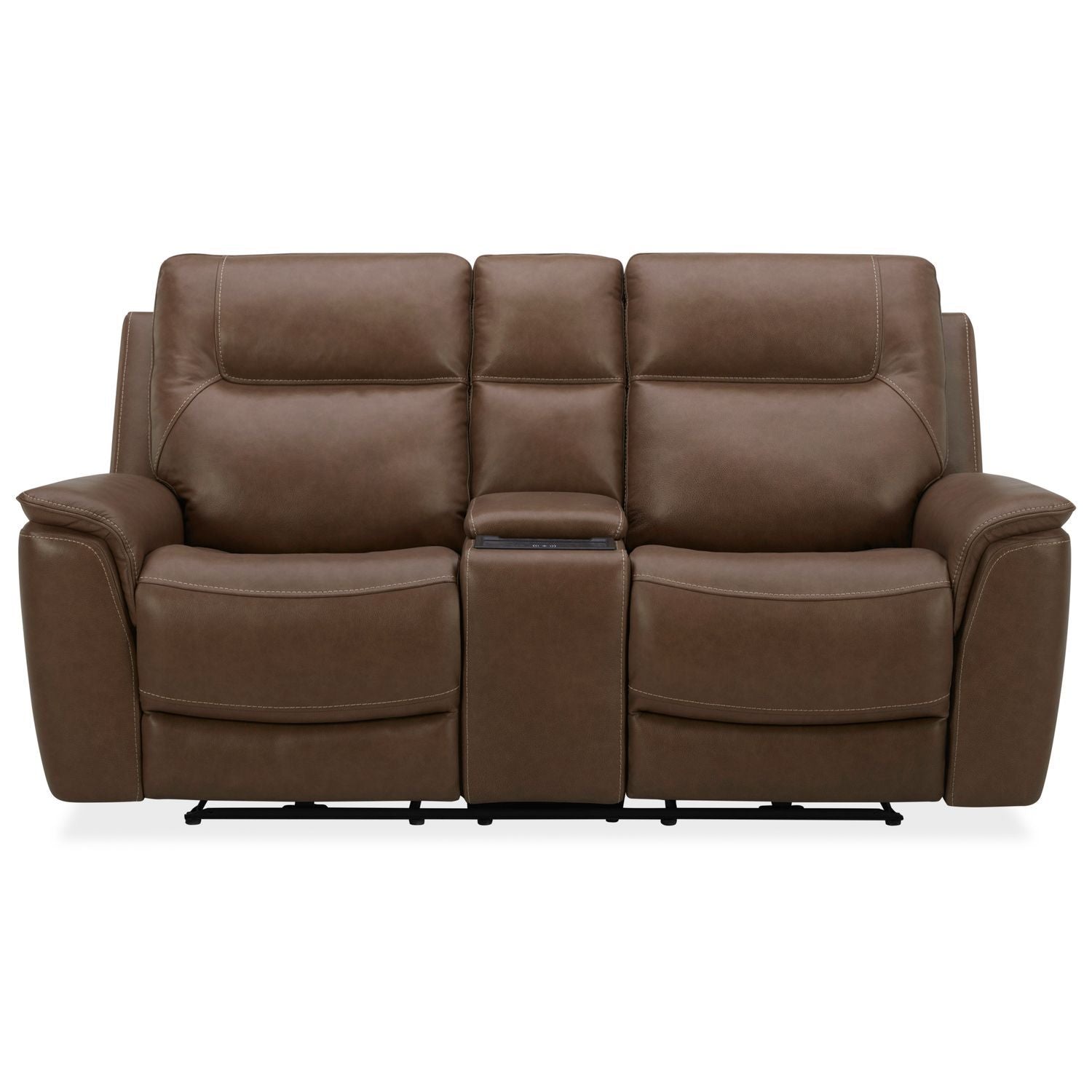 Collins - Loveseat With Console P3 & ZG - Brown - Hornell Furniture Outlet