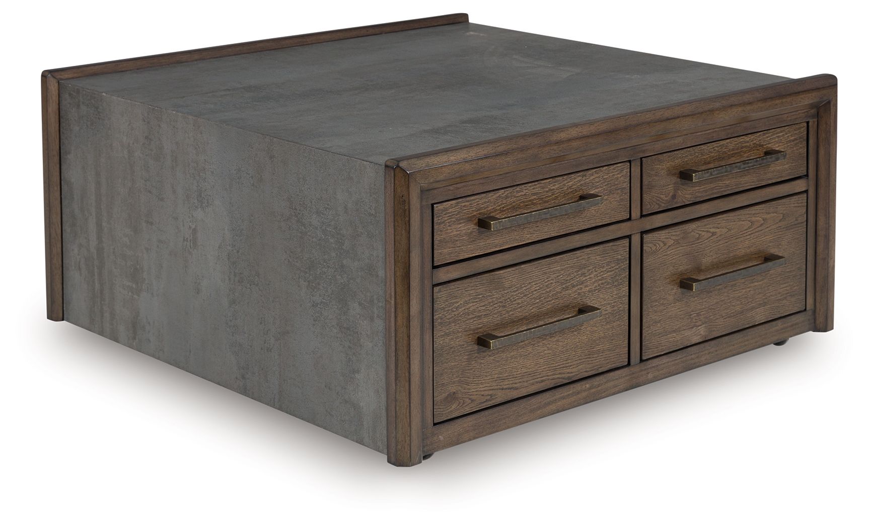 Kallenny - Brown / Gray - Square Cocktail Table - Hornell Furniture Outlet