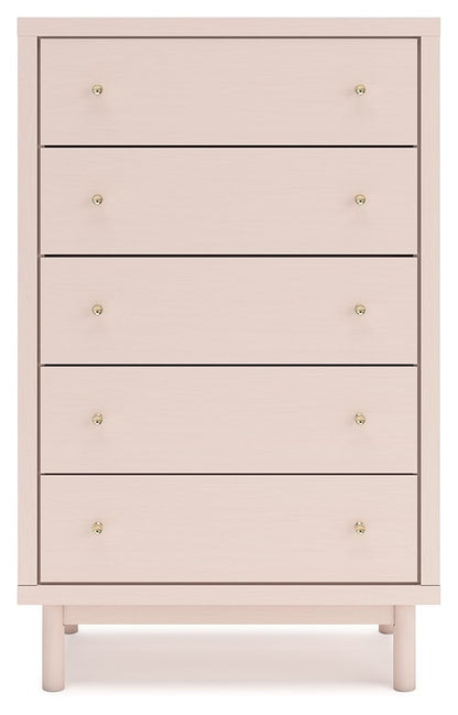 Wistenpine - Blush - Five Drawer Chest - Hornell Furniture Outlet