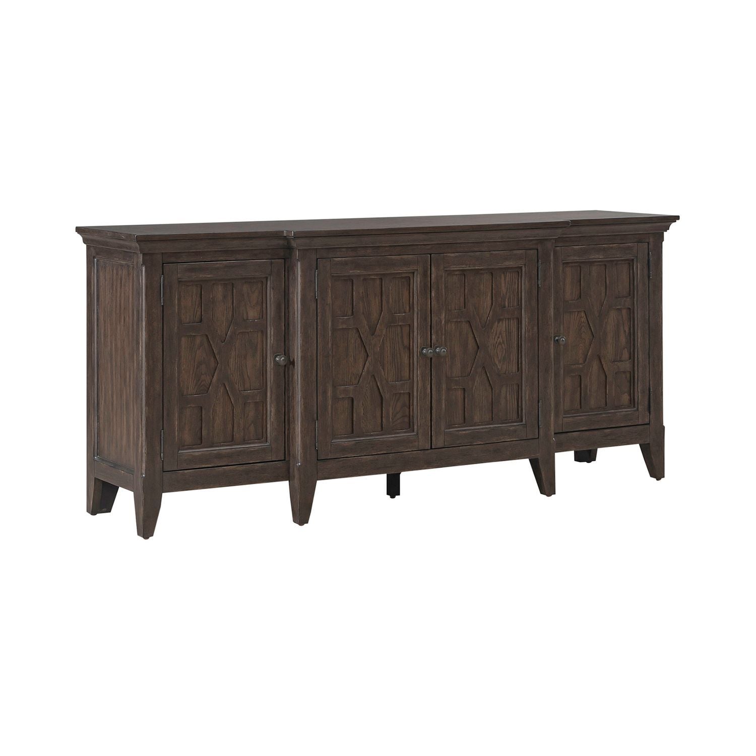 Paradise Valley - 76" TV Console - Dark Brown - Hornell Furniture Outlet