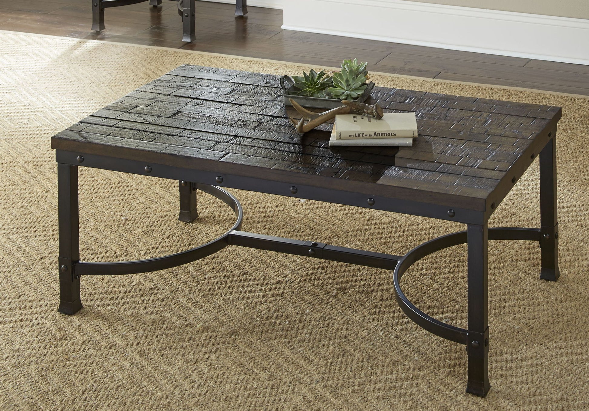 Ambrose - 3 Piece Table Set - Brown - Hornell Furniture Outlet