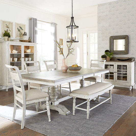 Whitney - Trestle Table Set - Hornell Furniture Outlet