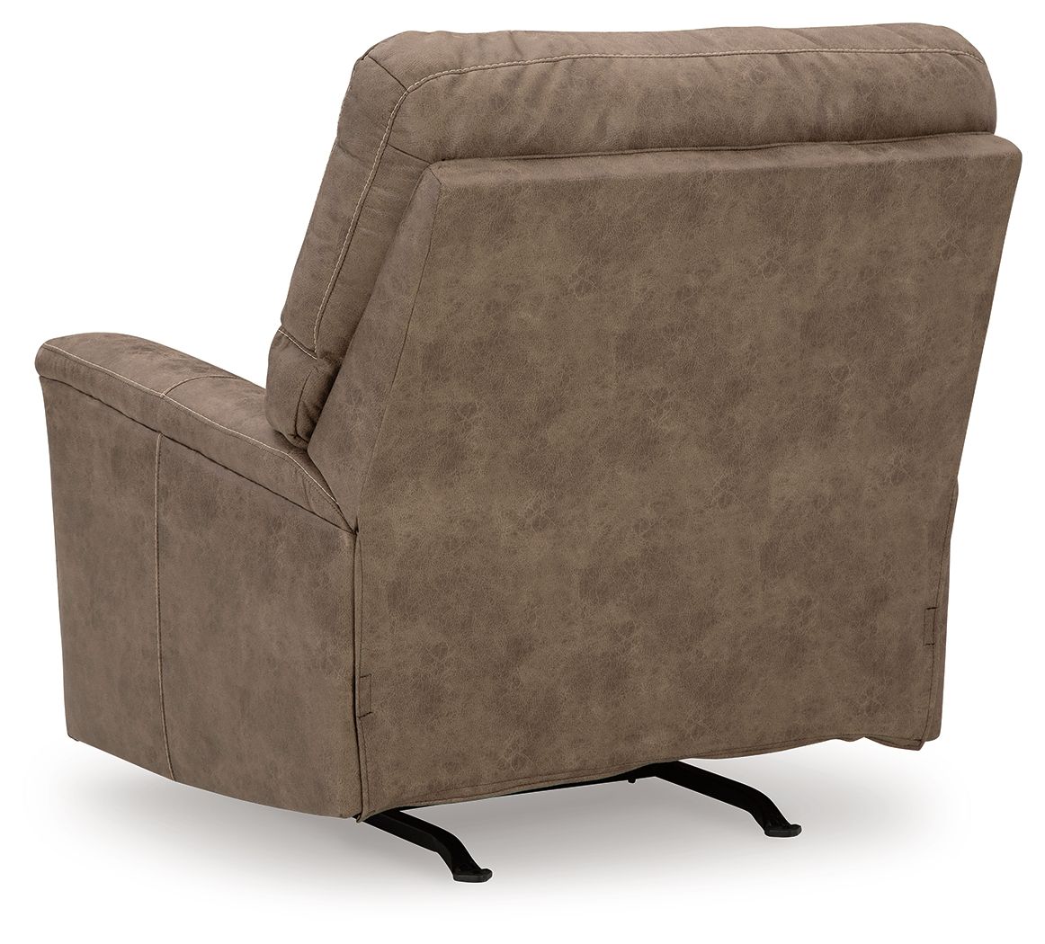 Navi - 3 Pc. - Sofa, Loveseat, Rocker Recliner - Fossil - Hornell Furniture Outlet
