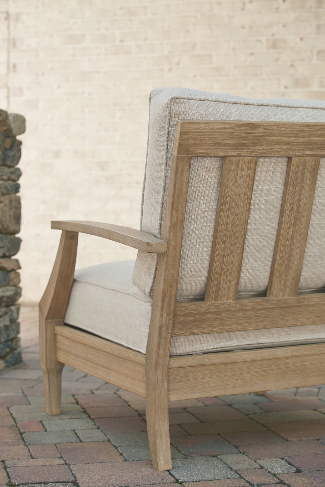 Clare View - Beige - Lounge Chair w/Cushion - Hornell Furniture Outlet