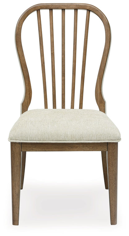Sturlayne - Brown - Dining Upholstered Side Chair (Set of 2) - Spindleback - Hornell Furniture Outlet