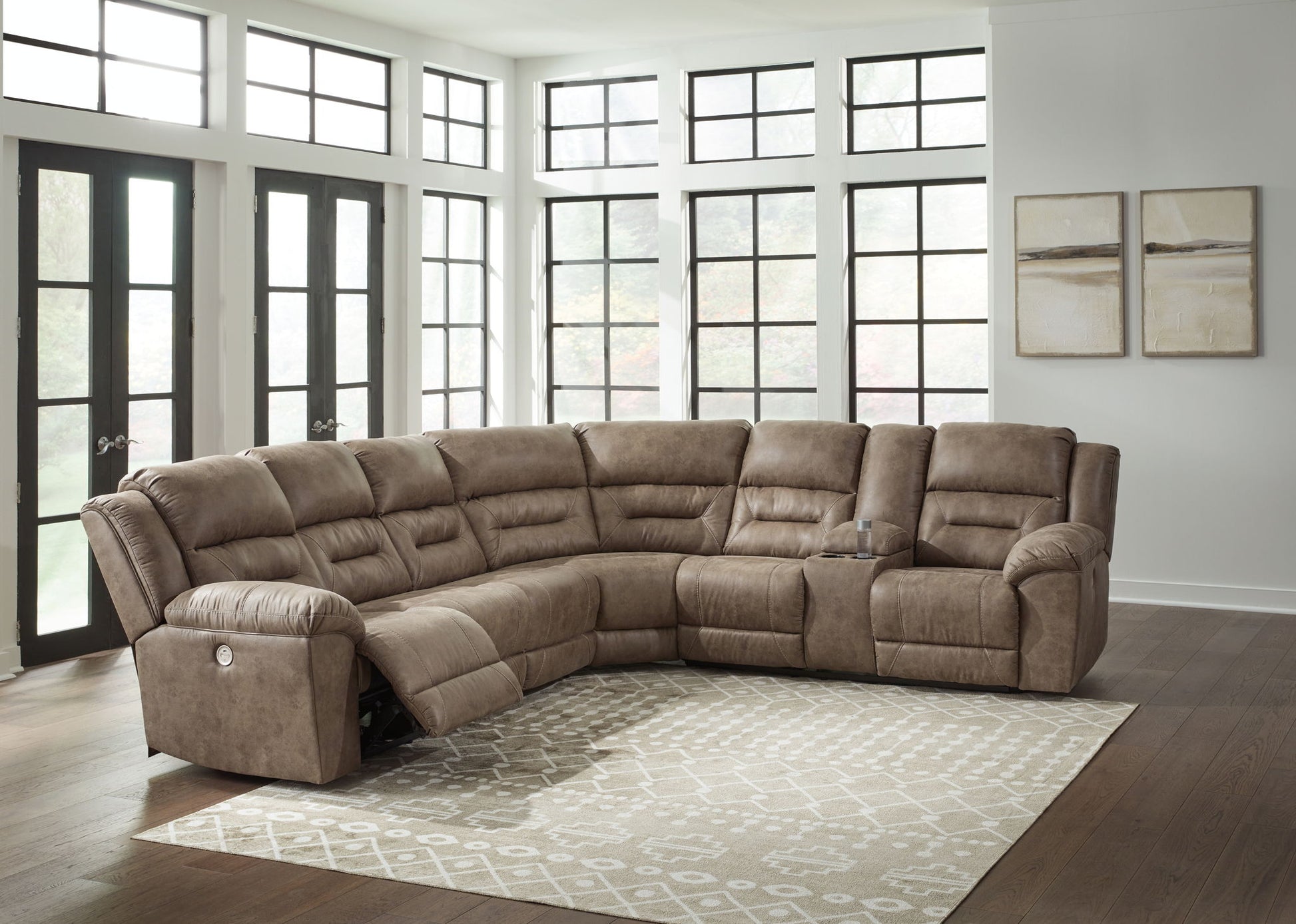 Ravenel - Power Reclining Sectional - Hornell Furniture Outlet