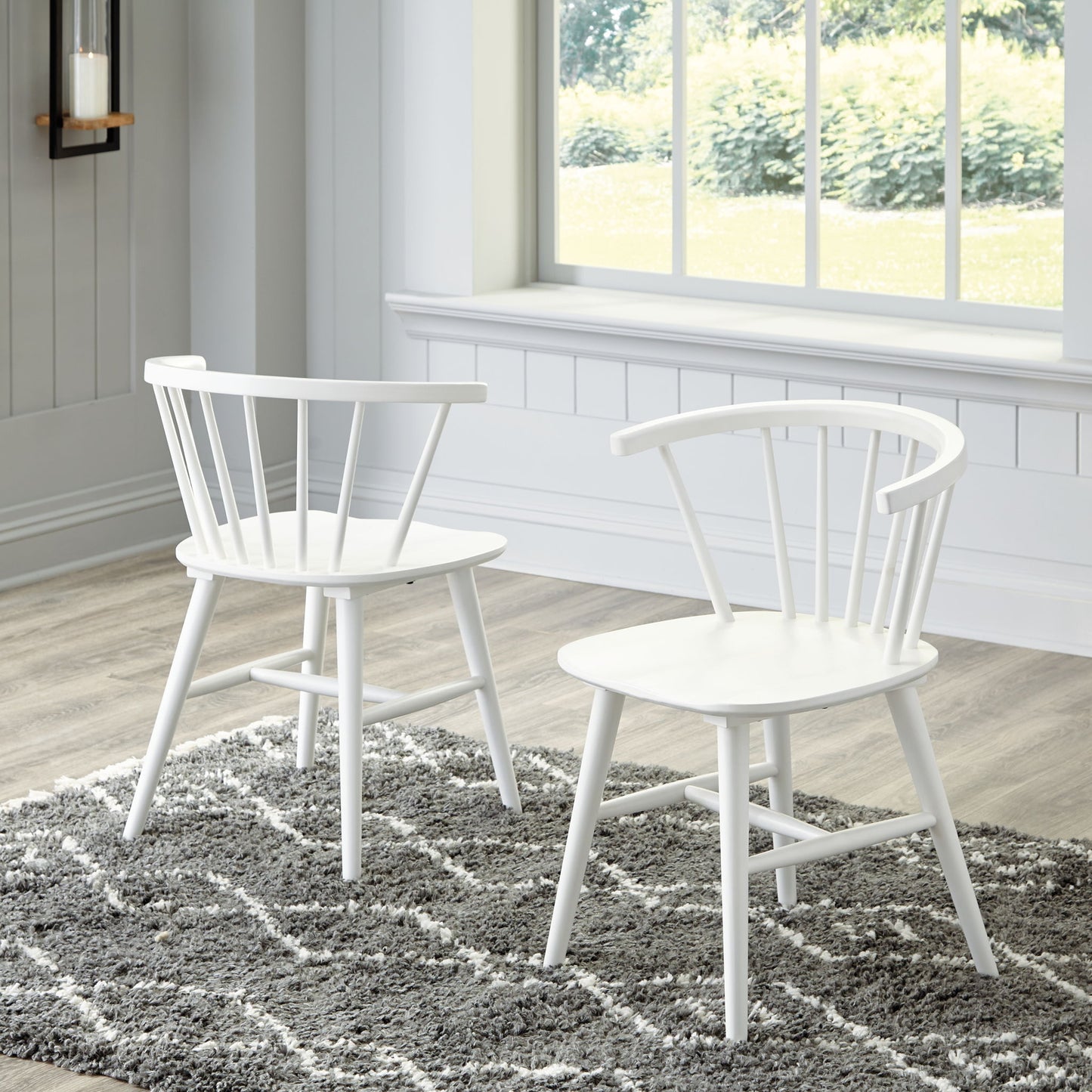 Grannen - White - Dining Room Side Chair (Set of 2) - Hornell Furniture Outlet