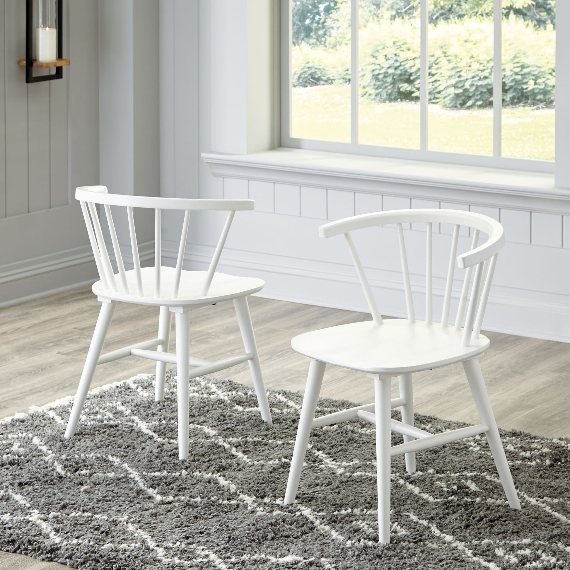Grannen - White - Dining Room Side Chair (Set of 2) - Hornell Furniture Outlet