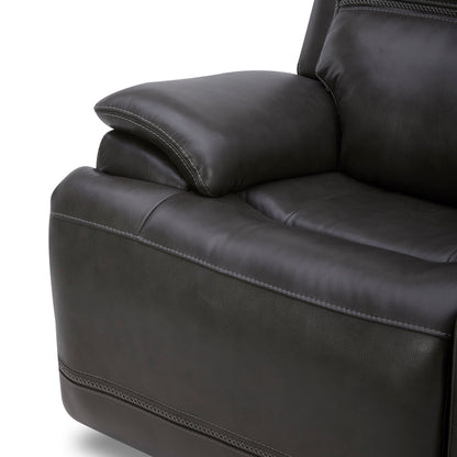Bentley - Loveseat With Console P2 & ZG - Graphite - Hornell Furniture Outlet