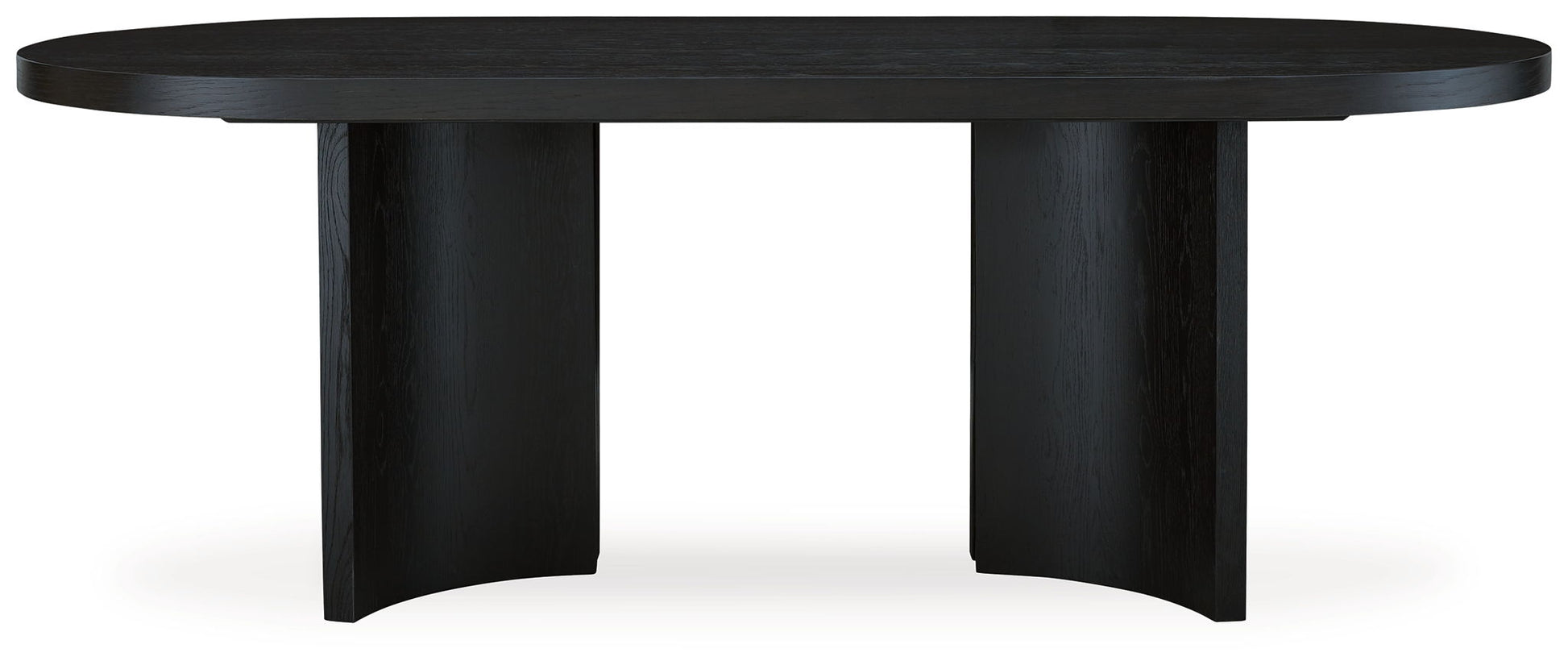 Rowanbeck - Black - Oval Dining Room Table - Hornell Furniture Outlet