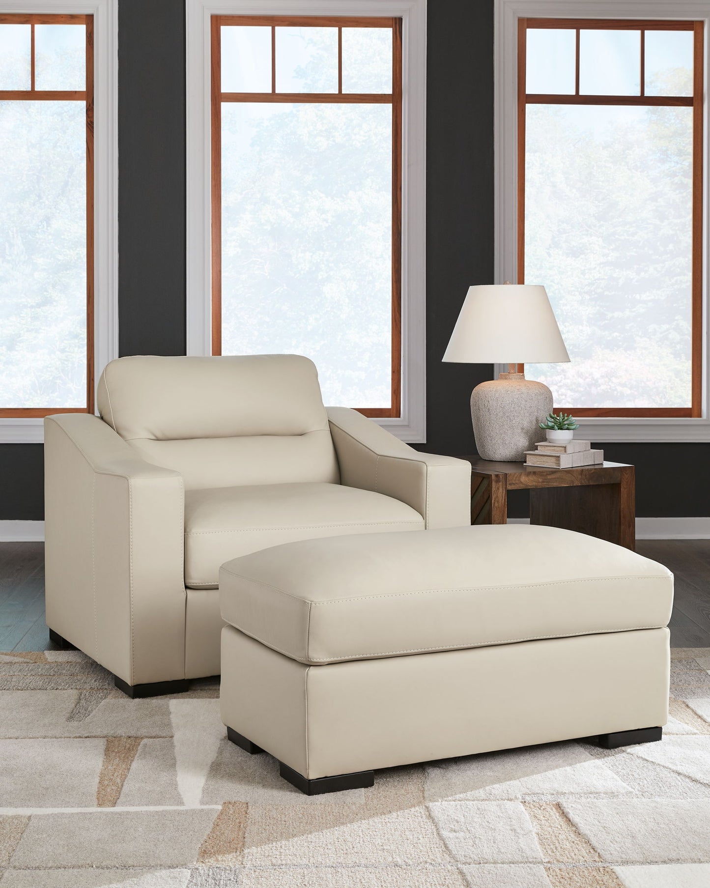 Treasure Trove - Almond - 2 Pc. - Chair And A Half, Ottoman - Hornell Furniture Outlet