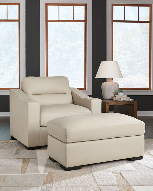 Treasure Trove - Almond - 2 Pc. - Chair And A Half, Ottoman - Hornell Furniture Outlet