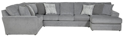 Glacier - Sectional With Included Accent Pillows - Hornell Furniture Outlet