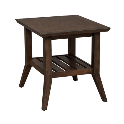 Ventura Blvd - Rectangular End Table - Dark Brown - Hornell Furniture Outlet