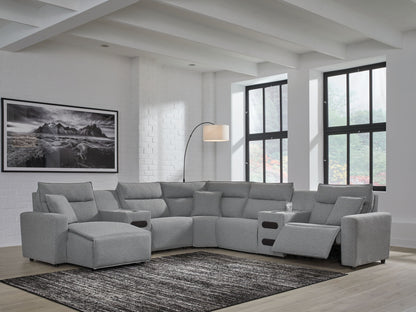 ModMax II - Salt And Pepper - Reclining Sectional - Hornell Furniture Outlet