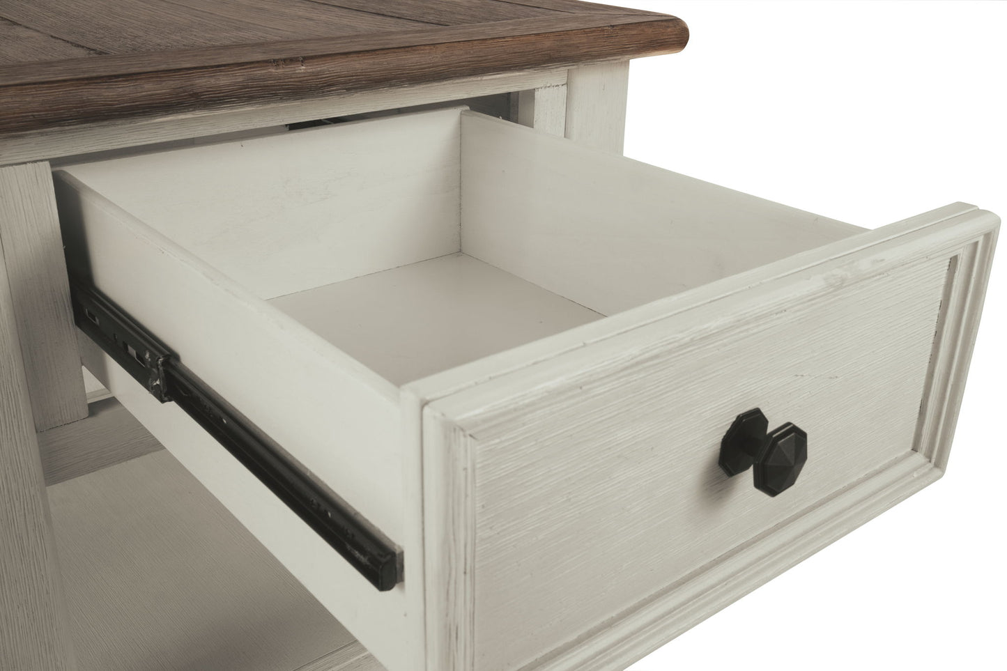 Bolanburg - White / Brown / Beige - Rectangular End Table - Hornell Furniture Outlet