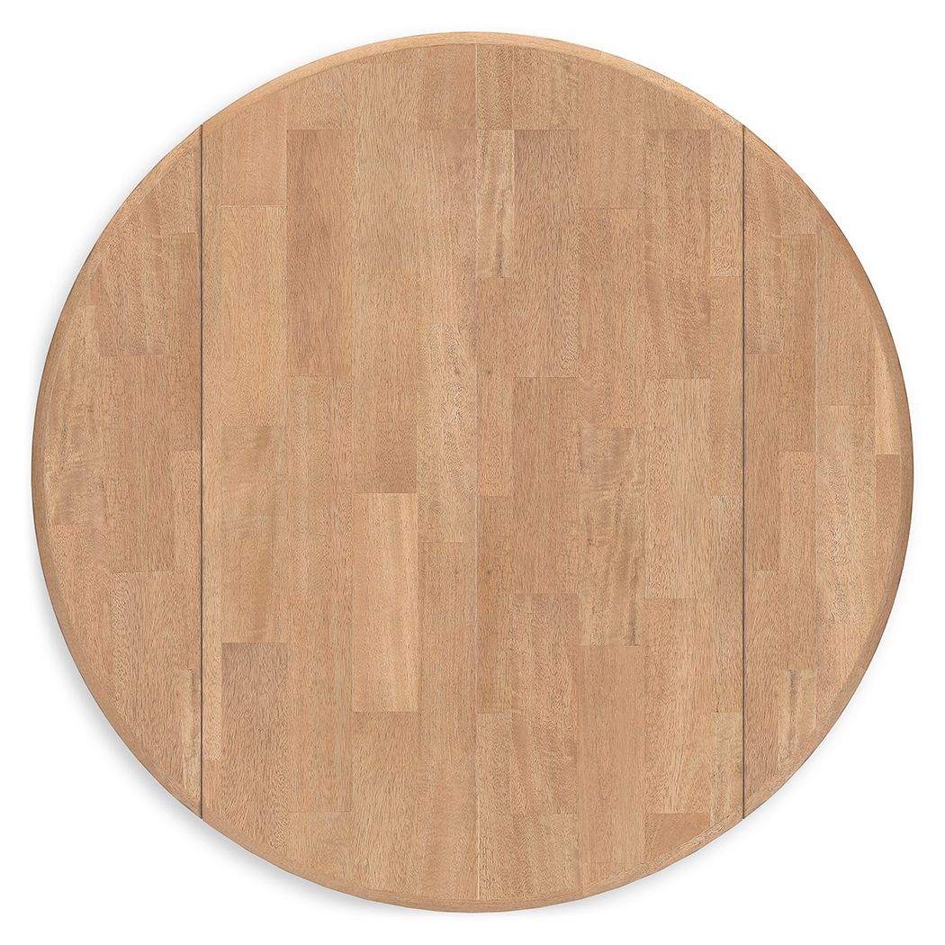 Gesthaven - Round Dining Room Drop Leaf Table - Hornell Furniture Outlet