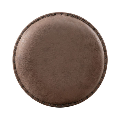 Paradise Valley - Upholstered Console Stool (RTA) - Dark Brown - Hornell Furniture Outlet