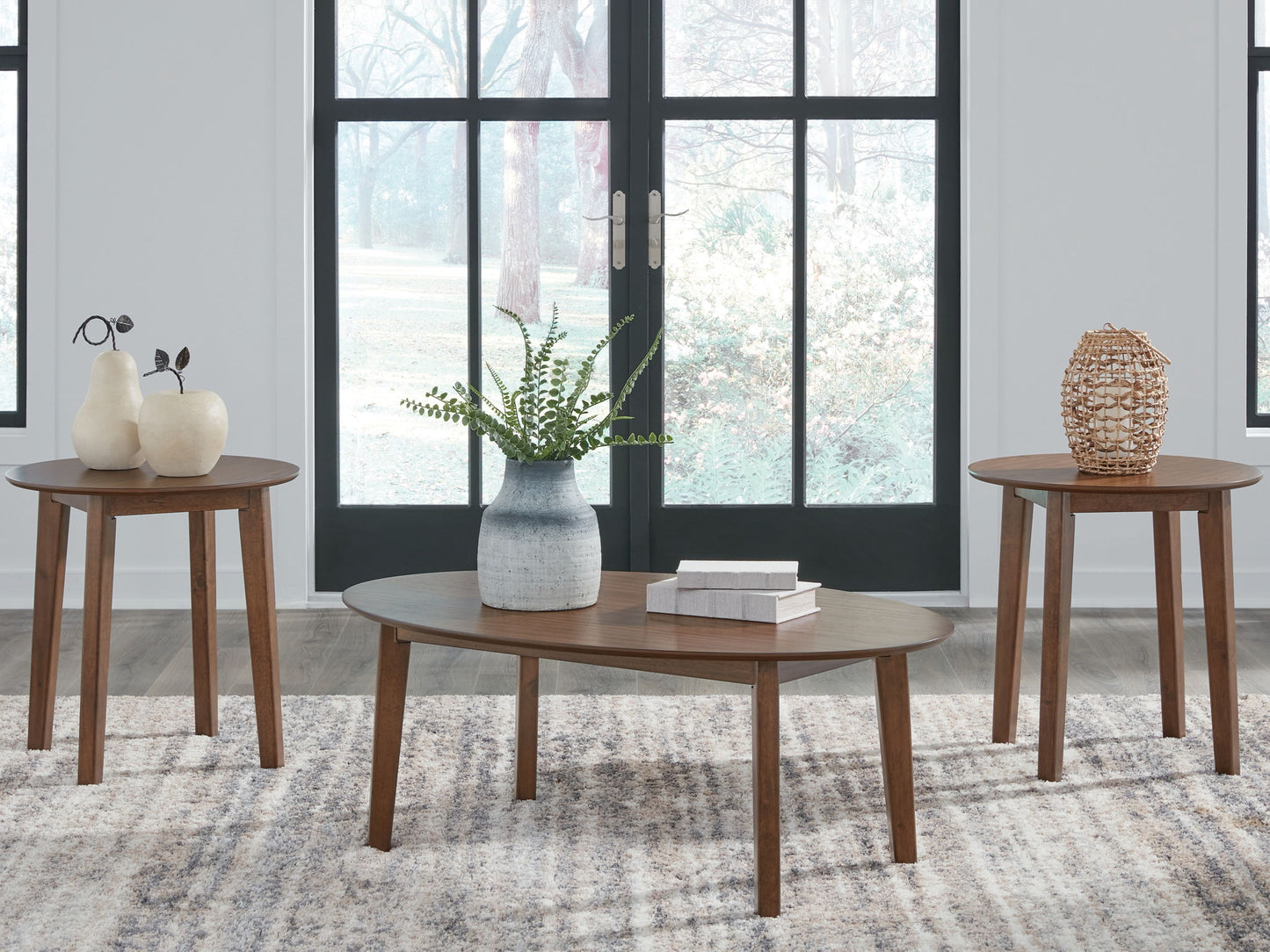 Gordonay - Brown - Occasional Table Set (Set of 3) - Hornell Furniture Outlet