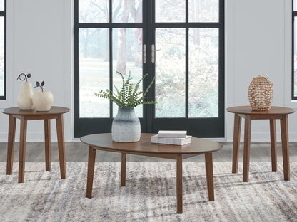 Gordonay - Brown - Occasional Table Set (Set of 3) - Hornell Furniture Outlet