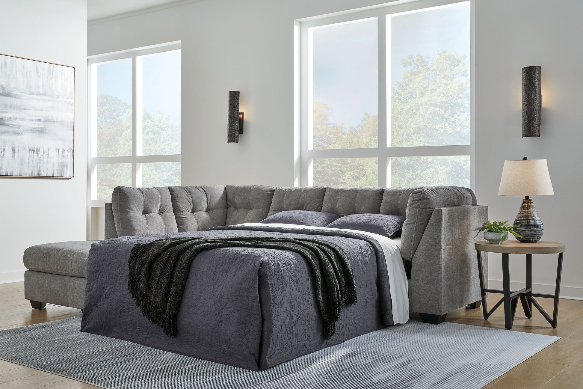 Marleton - Sleeper Sectional - Hornell Furniture Outlet