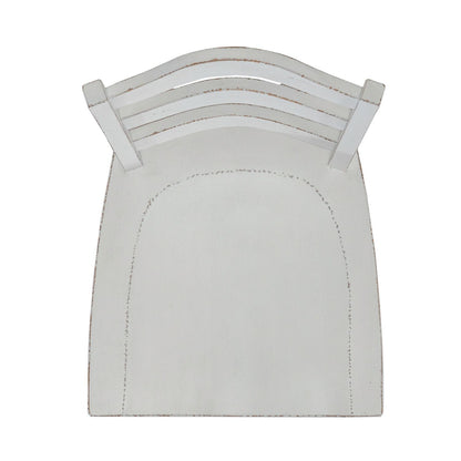 Magnolia Manor - Ladderback Swivel Bar Stool - White - Hornell Furniture Outlet