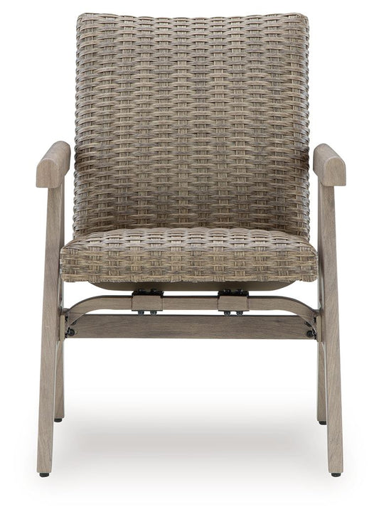 Cliff Trails - Beige - Rocking Arm Chair (Set of 2) - Hornell Furniture Outlet