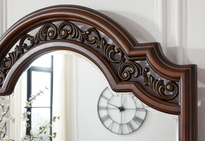 Lavinton - Brown - Dresser And Mirror - Hornell Furniture Outlet
