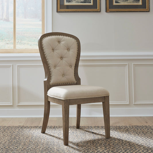 Americana Farmhouse - Upholstered Tufted Back Side Chair - Hornell Furniture Outlet