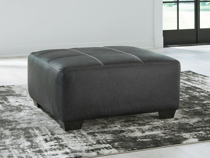 Brixley Pier - Graphite - Oversized Accent Ottoman - Hornell Furniture Outlet