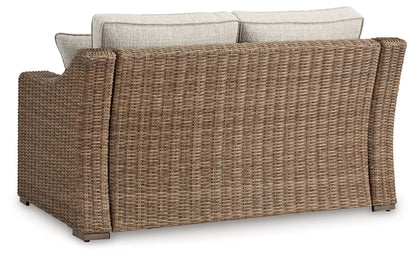 Beachcroft - Beige - Loveseat With Cushion - Hornell Furniture Outlet