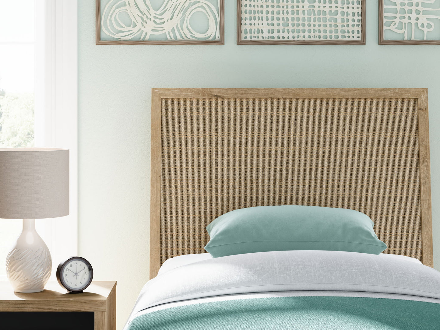 Cielden - Two - Tone - Panel Headboard - Hornell Furniture Outlet