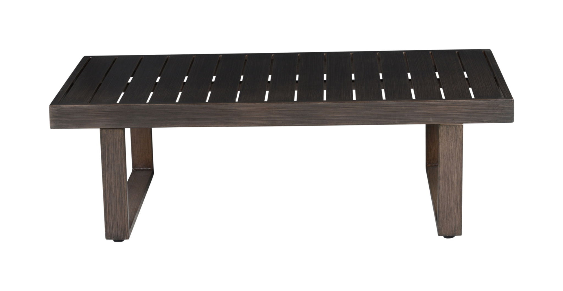 Wyatt - Patio Cocktail Table - Brown - Hornell Furniture Outlet
