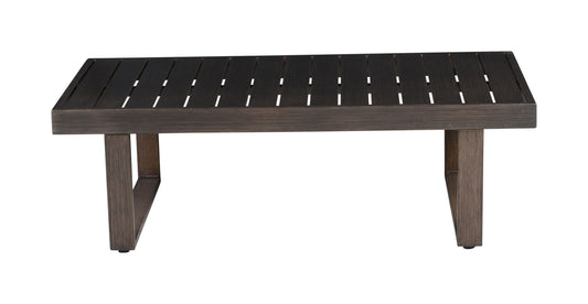 Wyatt - Patio Cocktail Table - Brown - Hornell Furniture Outlet