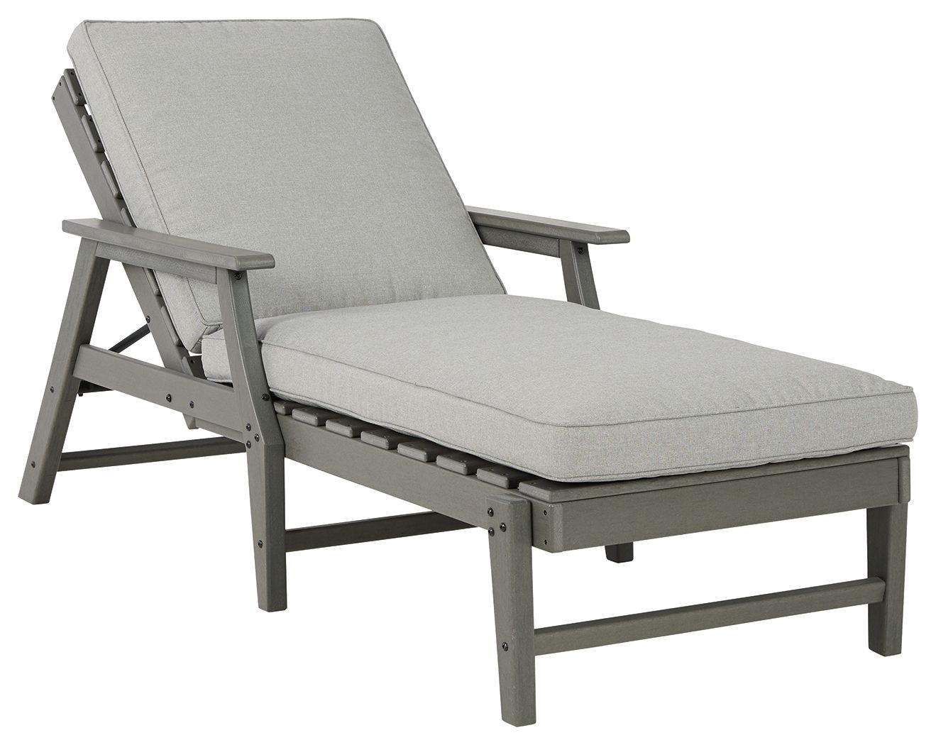 Visola - Gray - Chaise Lounge with Cushion - Hornell Furniture Outlet