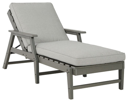 Visola - Gray - Chaise Lounge with Cushion - Hornell Furniture Outlet