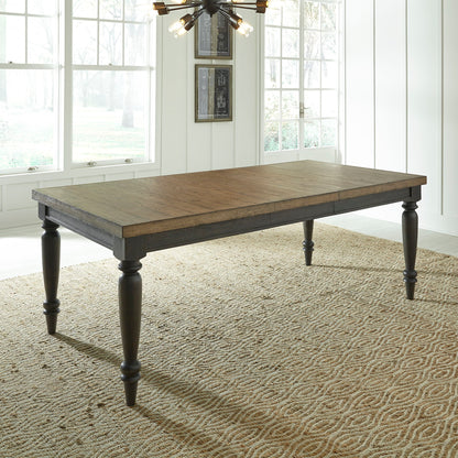 Harvest Home - Rectangular Leg Table - Light Brown - Hornell Furniture Outlet