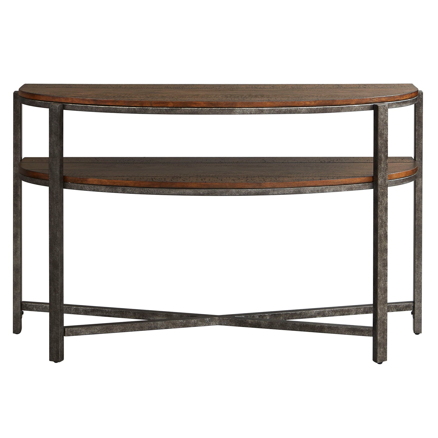 Breckinridge - Demilune Sofa Table - Dark Brown - Hornell Furniture Outlet