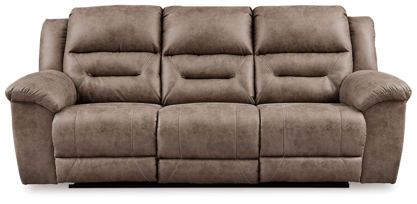 Stoneland - Power Reclining Sofa - Hornell Furniture Outlet