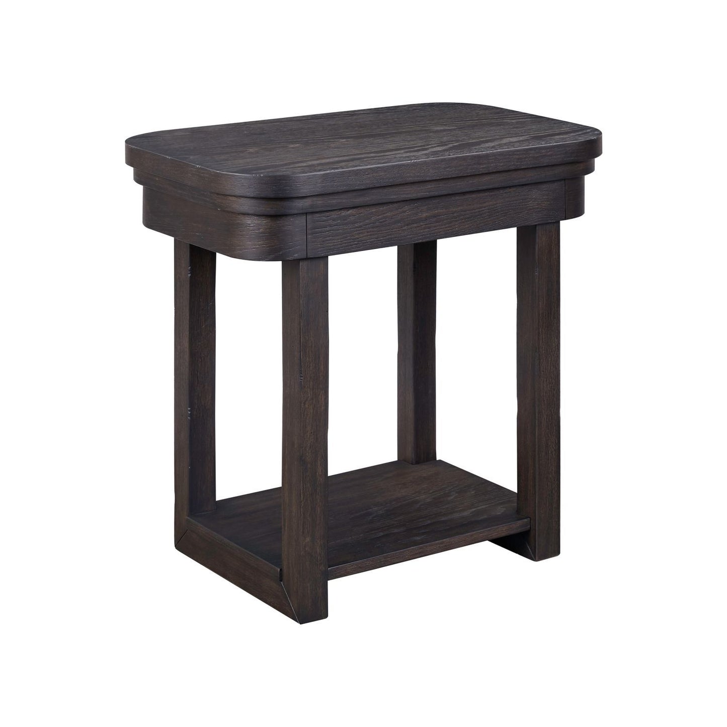 Weston - Chairside Table - Brown - Hornell Furniture Outlet