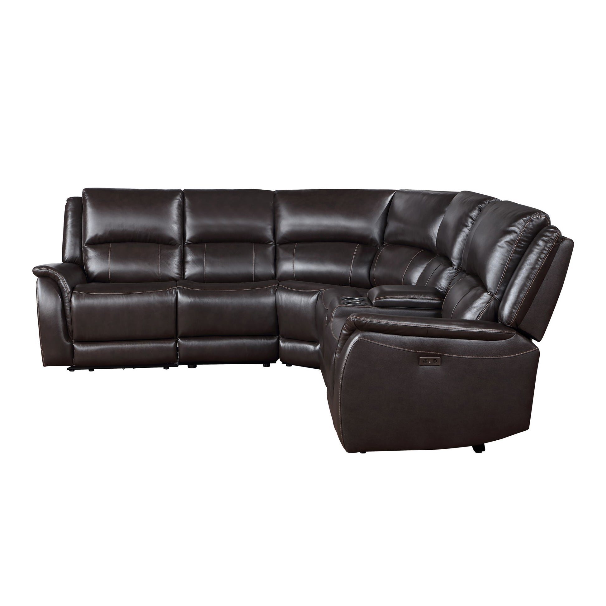 Alexandria - Leather Power Sectional - Hornell Furniture Outlet