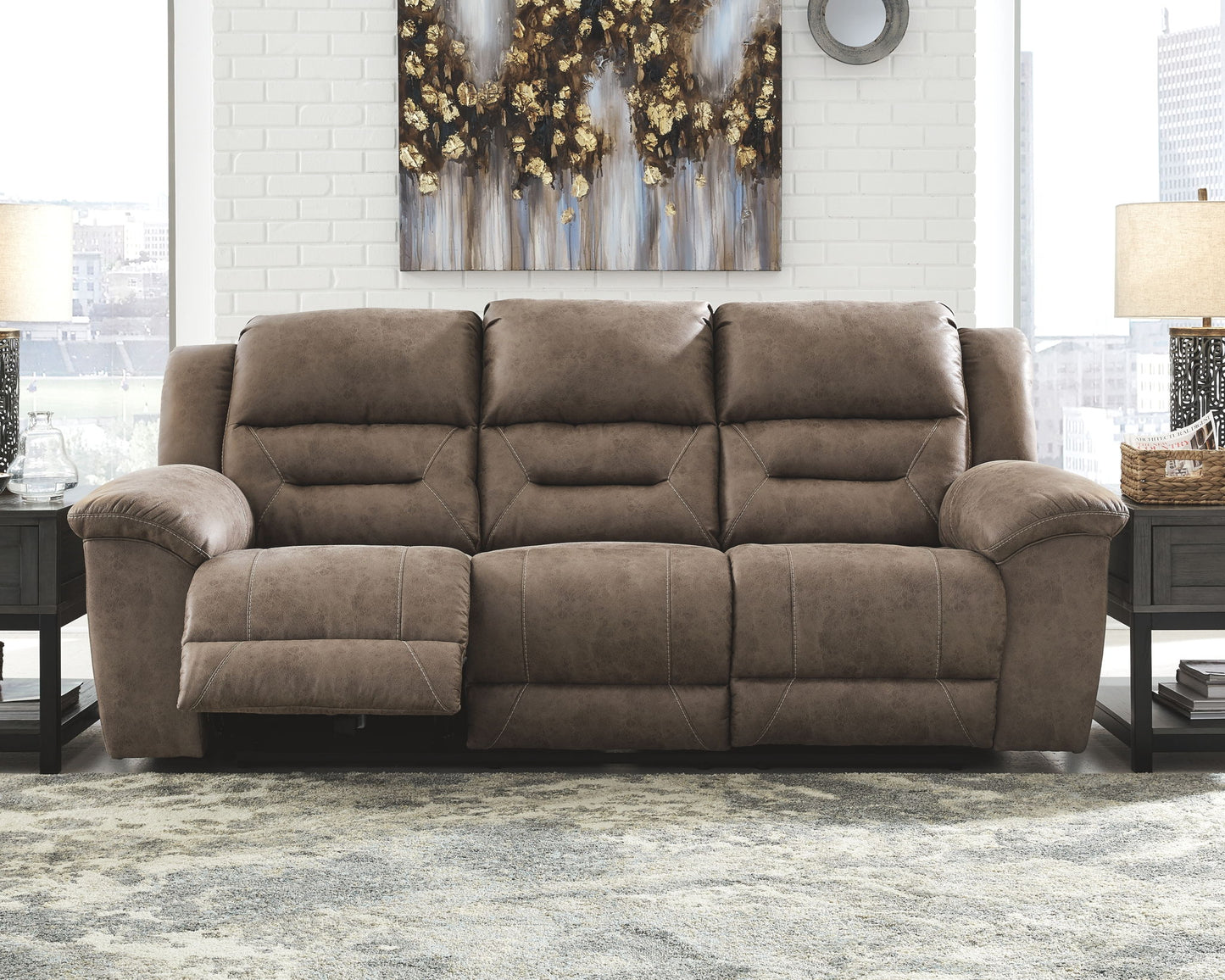 Stoneland - Power Reclining Living Room Set - Hornell Furniture Outlet